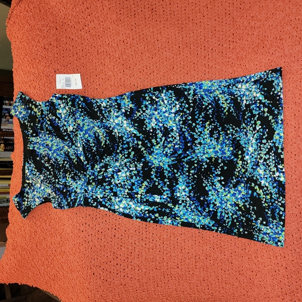 Connected Apparel Flowered Dress